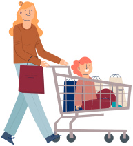 Women Shopping basket